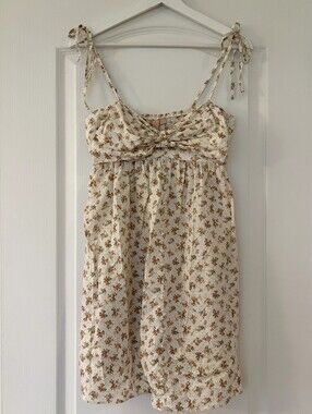 Floral Tie-Shoulder Mini Sundress